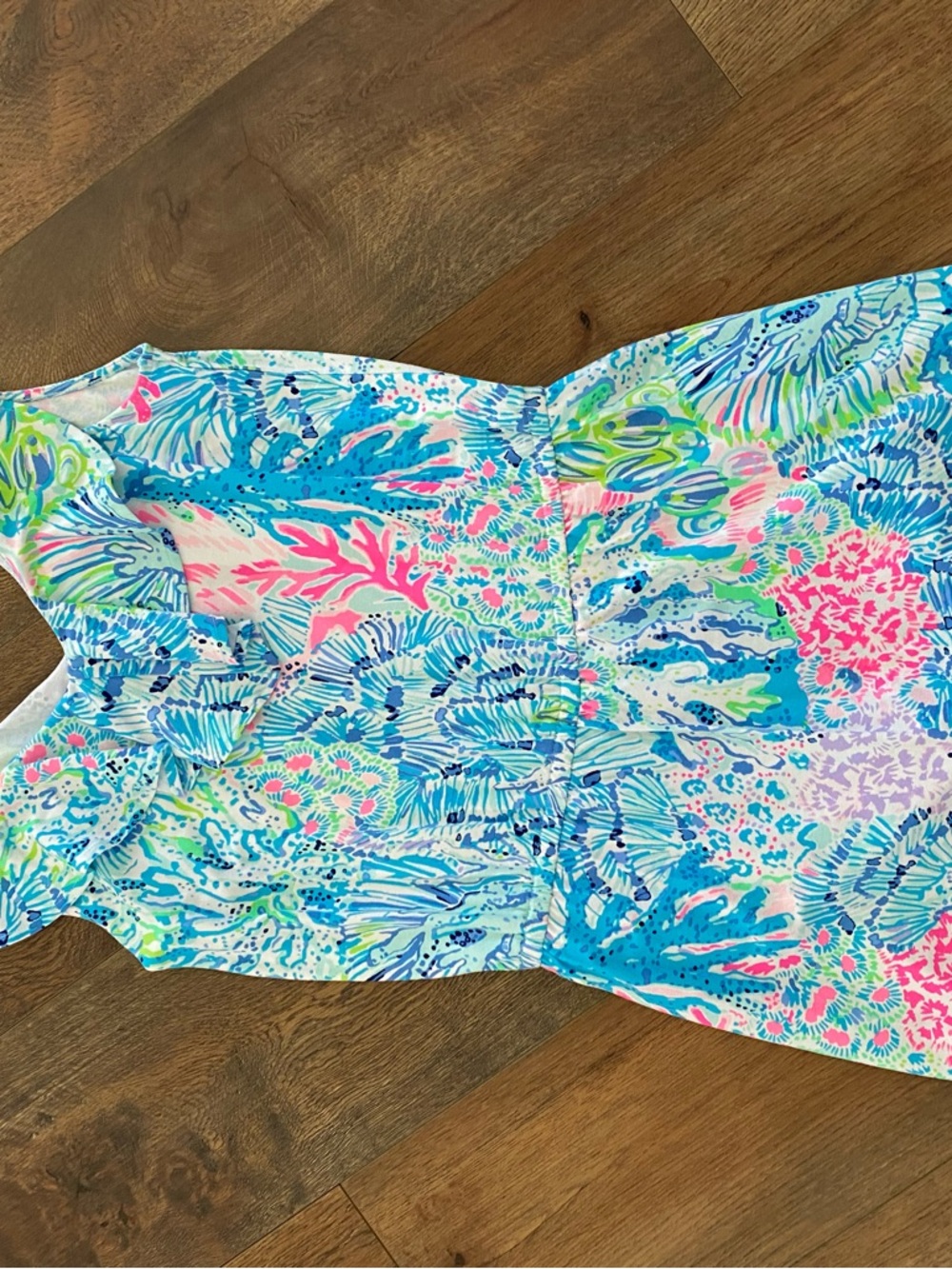 Lilly Pulitzer Pastel Floral Jumper with attached shorts, stretchy, NWT